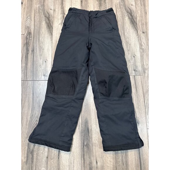 L.L. Bean Black Insulated Snow Pants Kids Size 10  Adjustable Waist & Reinforced - Picture 1 of 8